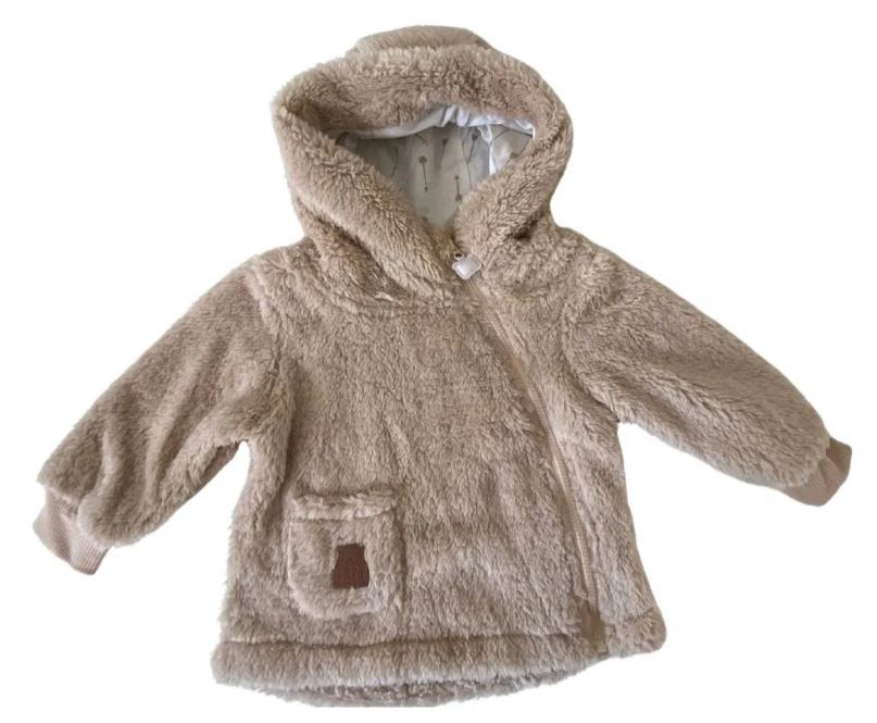 CHAQUETA MARRON DE FELPA BEBA