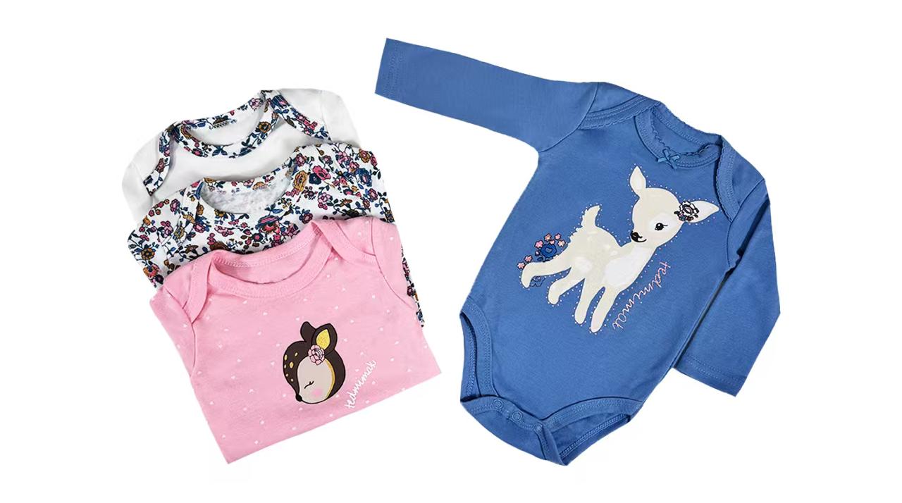bodys algodon beba pack 4 unidades bambi