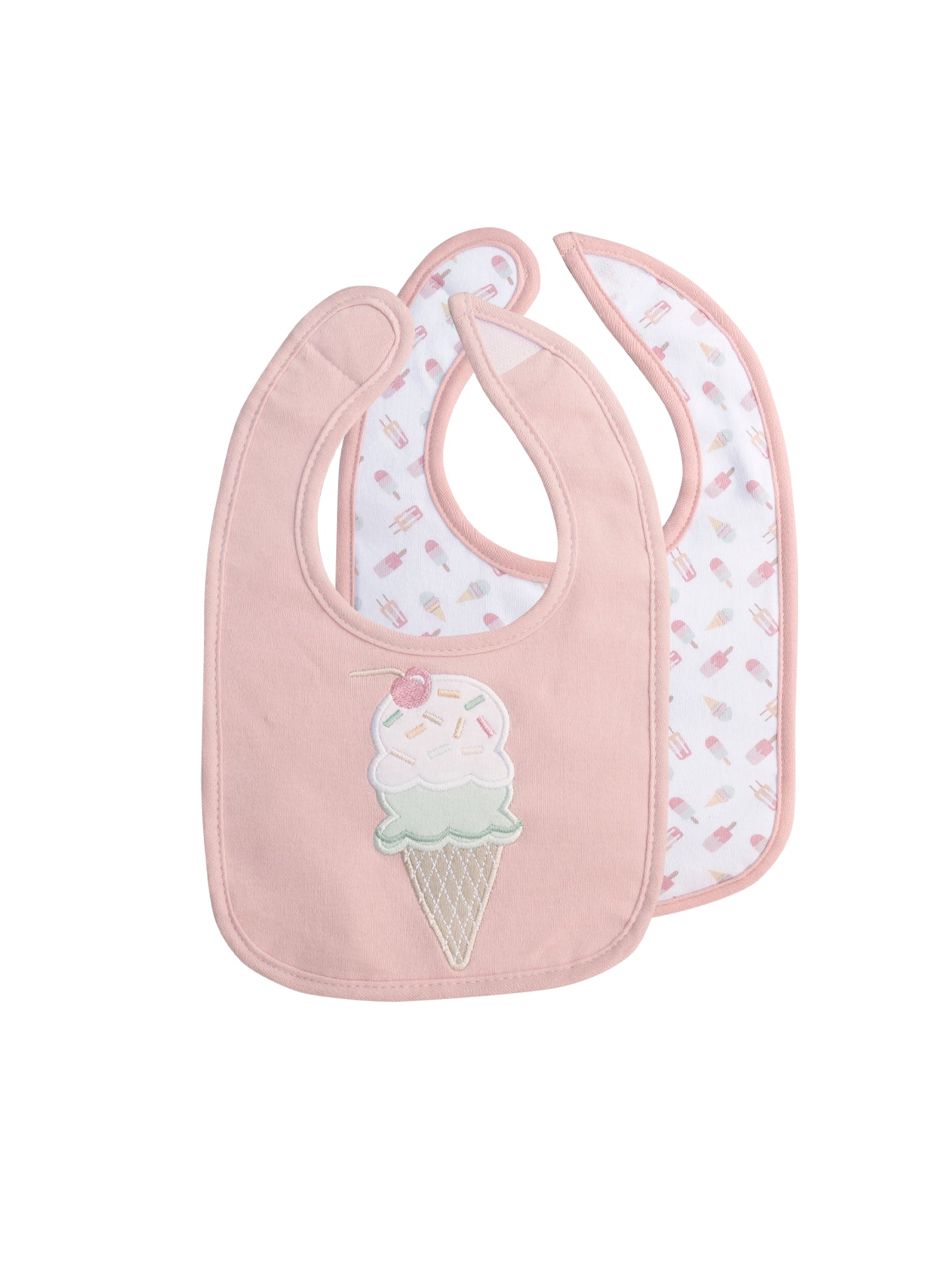 babero algodón impermeable niña pack 2 unidades