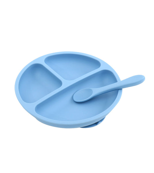 SET PLATO Y CUCHARA DE SILICONA NIÑO