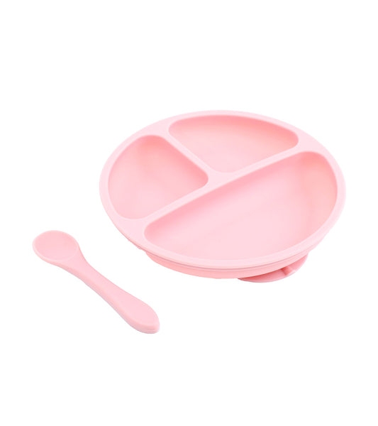 SET PLATO Y CUCHARA DE SILICONA NIÑA