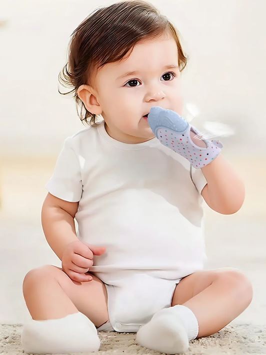 guante mordedor para bebe