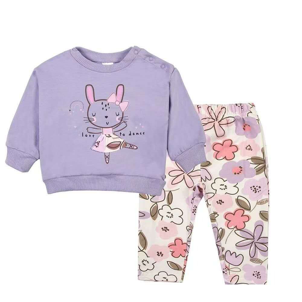 BUZO ALGODON  NIÑA CONEJITO LILA