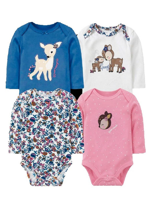 bodys algodon beba pack 4 unidades  bambi