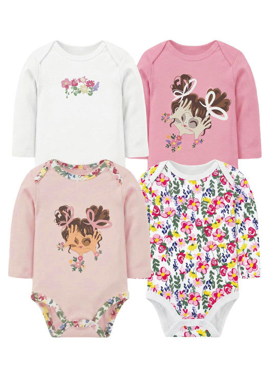 bodys algodon beba pack 4 unidades