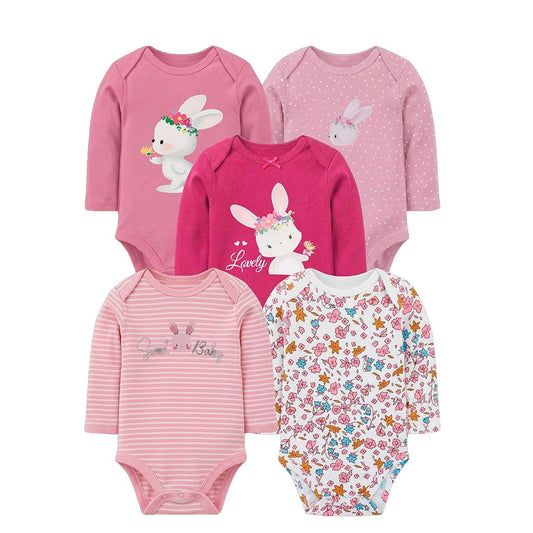 bodys algodon bebe pack 5 unidades