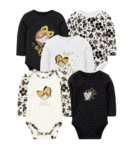 bodys algodon pack 5 unidades beba