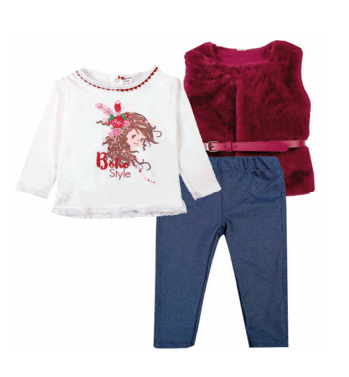 CONJUNTO NIÑA 3 PIEZAS