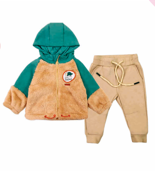 BUZO NIÑ0 2 PIEZAS ALGODON AFRANELADO