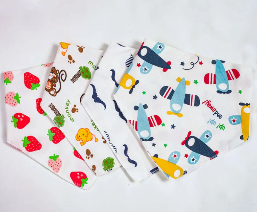 pack 3 baberos bandana surtidos 0 a 6 meses