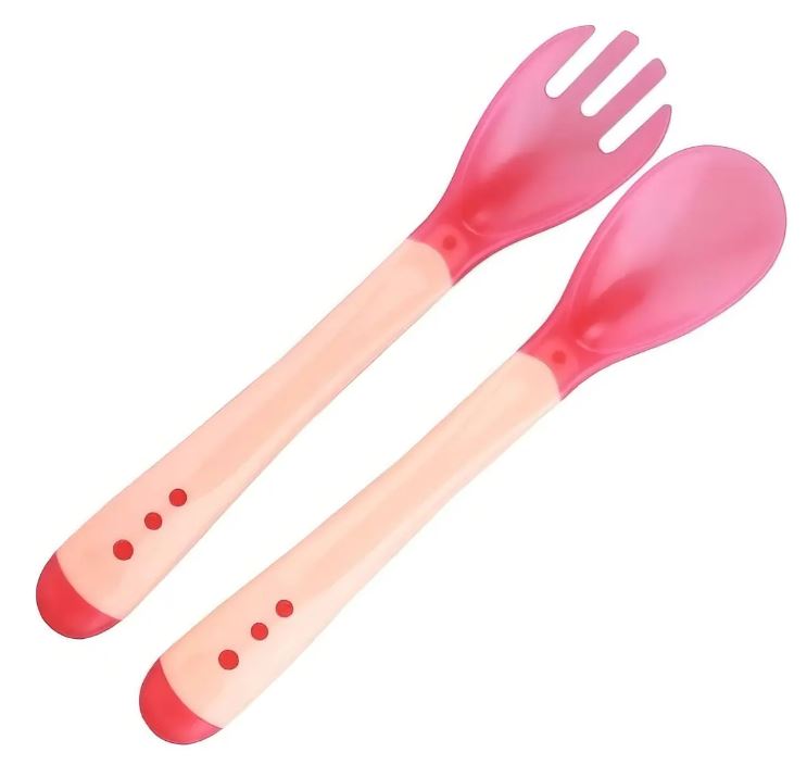 set cuchara y tenedor para bebes