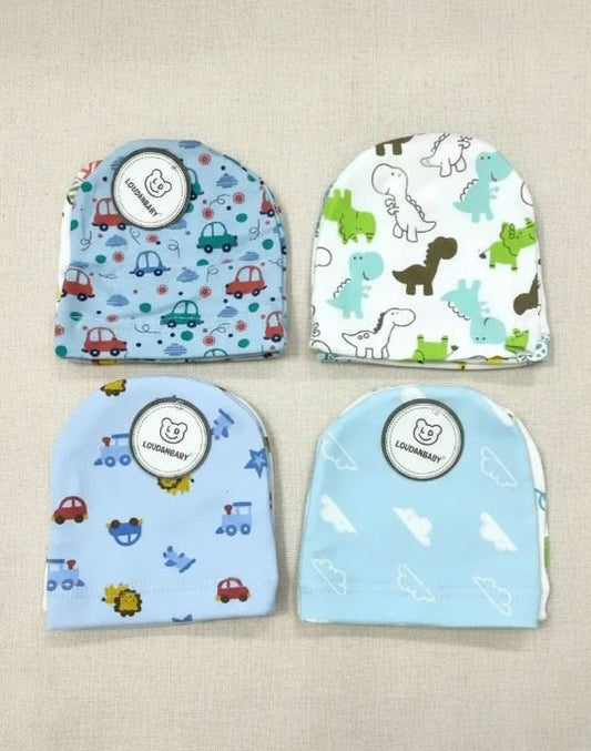 pack 3 gorros algodon surtidos 0 a 3 meses