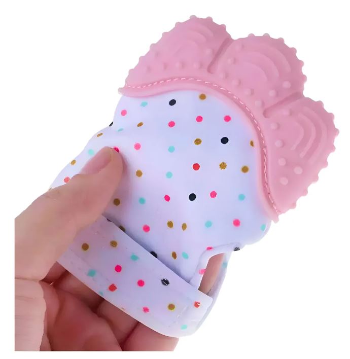 guante mordedor para bebe