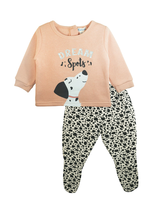 pijama algodon afranelado beba 2 piezas