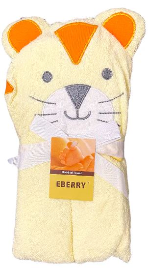 toalla algodon con capucha bebe 76x 90 cm