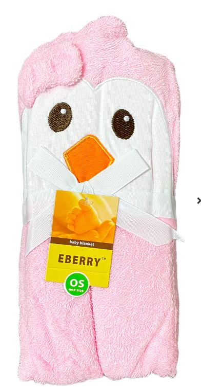 toalla algodon con capucha bebe 76x 90 cm