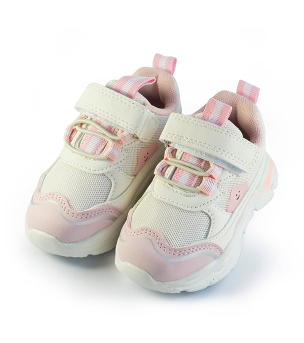 zapatilla niña deportiva con  cordones y velcro